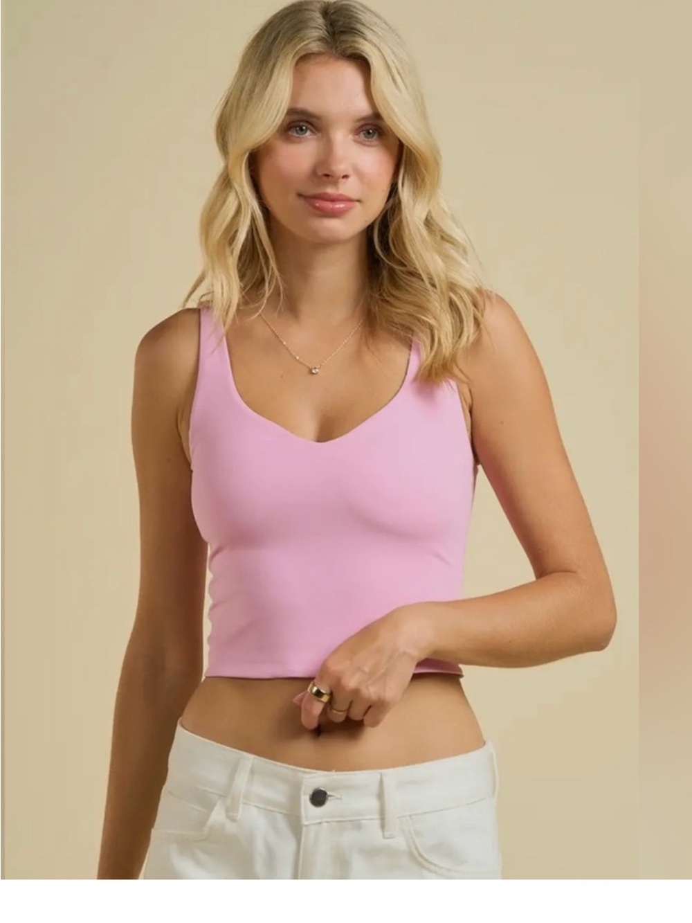 🆕💖Anwnd Baby Pink Cropped Tank